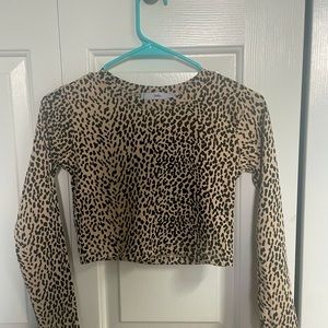 Adika cropped cheetah long sleeve